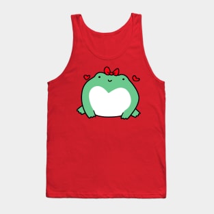 Love Frog with Bow Tank Top